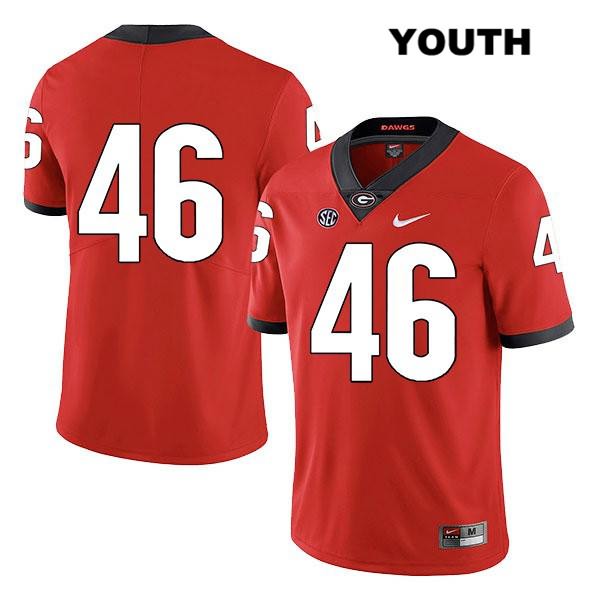 Georgia Bulldogs Youth Jake Wilson #46 NCAA No Name Legend Authentic Red Nike Stitched College Football Jersey FVK7756LK